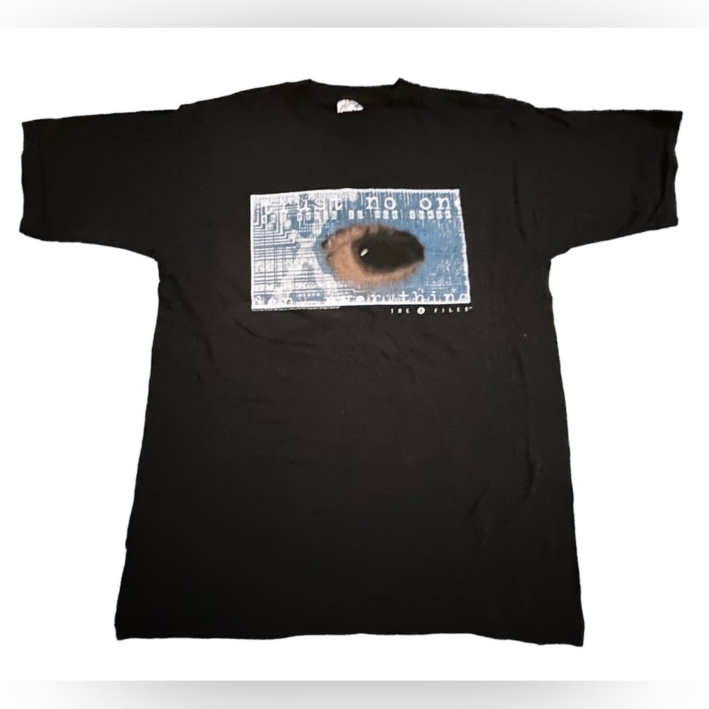 1995 X Files Trust No One Black L T Shirt Vintage